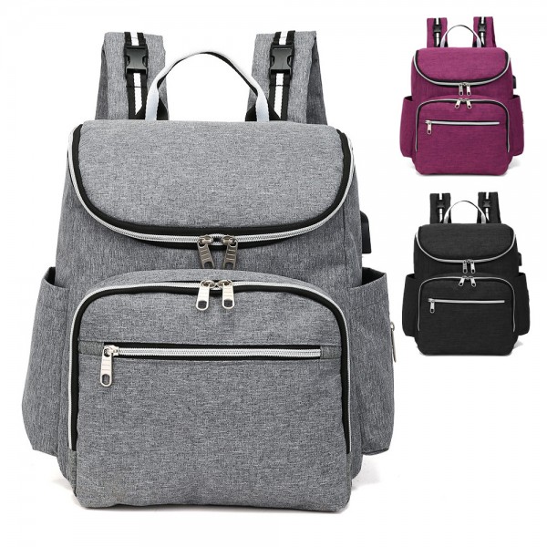 Wickelrucksack mit USB-Ladeanschluss & Fläschchenwärmer Babytasche für Reise Backpack