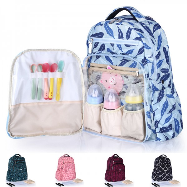 Baby Wickelrucksack Wickeltasche mit Wickelunterlage Reiserucksack Babytasche für Unterwegs