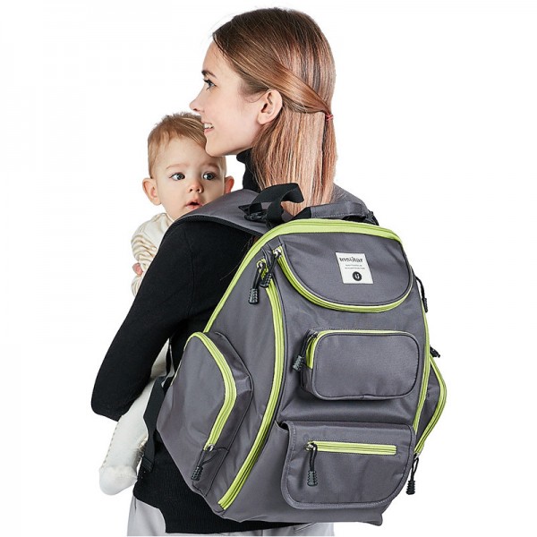 Wickelrucksack Babytasche Große Kapazität Wickeltasche für Papa und Mama